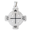 Серебряная подвеска - крест 10040488А05